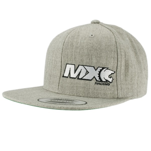 haubn Snapback Cap Classic helllgrau MX weiss