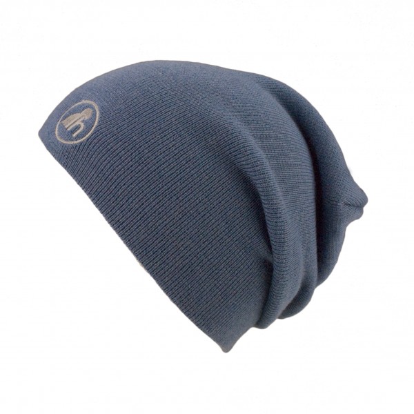 haubn merino beanie hat jeanslogo light grey